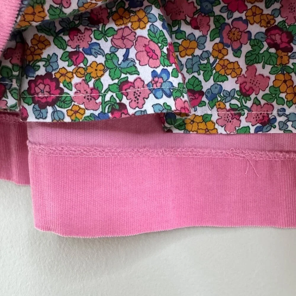 MINI BODEN Girls Corduroy Dress 2-3 2T 3T 98cm Pink Cord Floral Lining Toddler - Picture 6 of 8